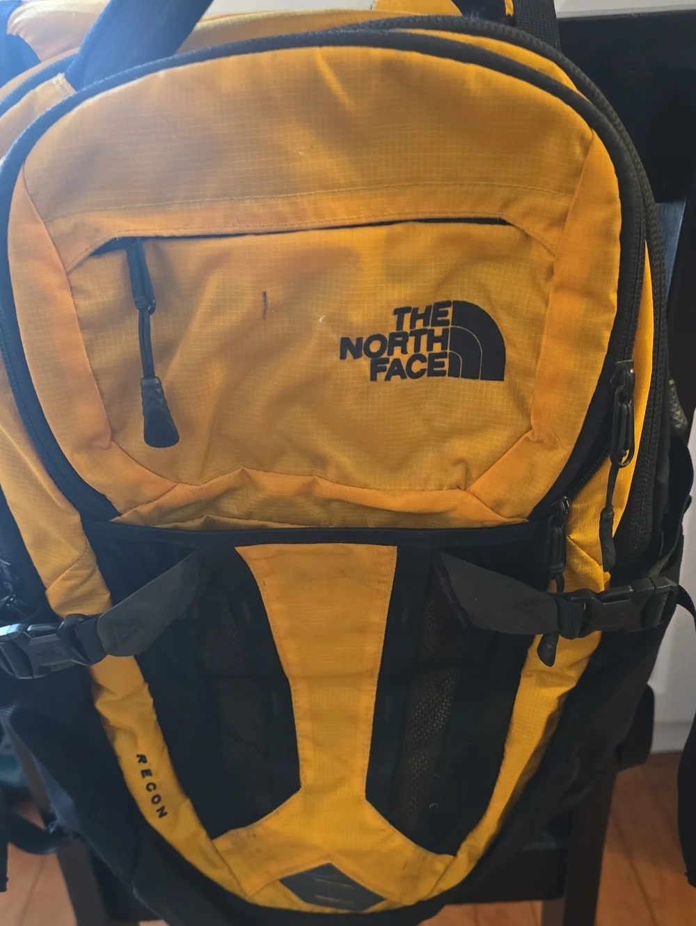The North Face Recon Yellow and Black Men's Backpack